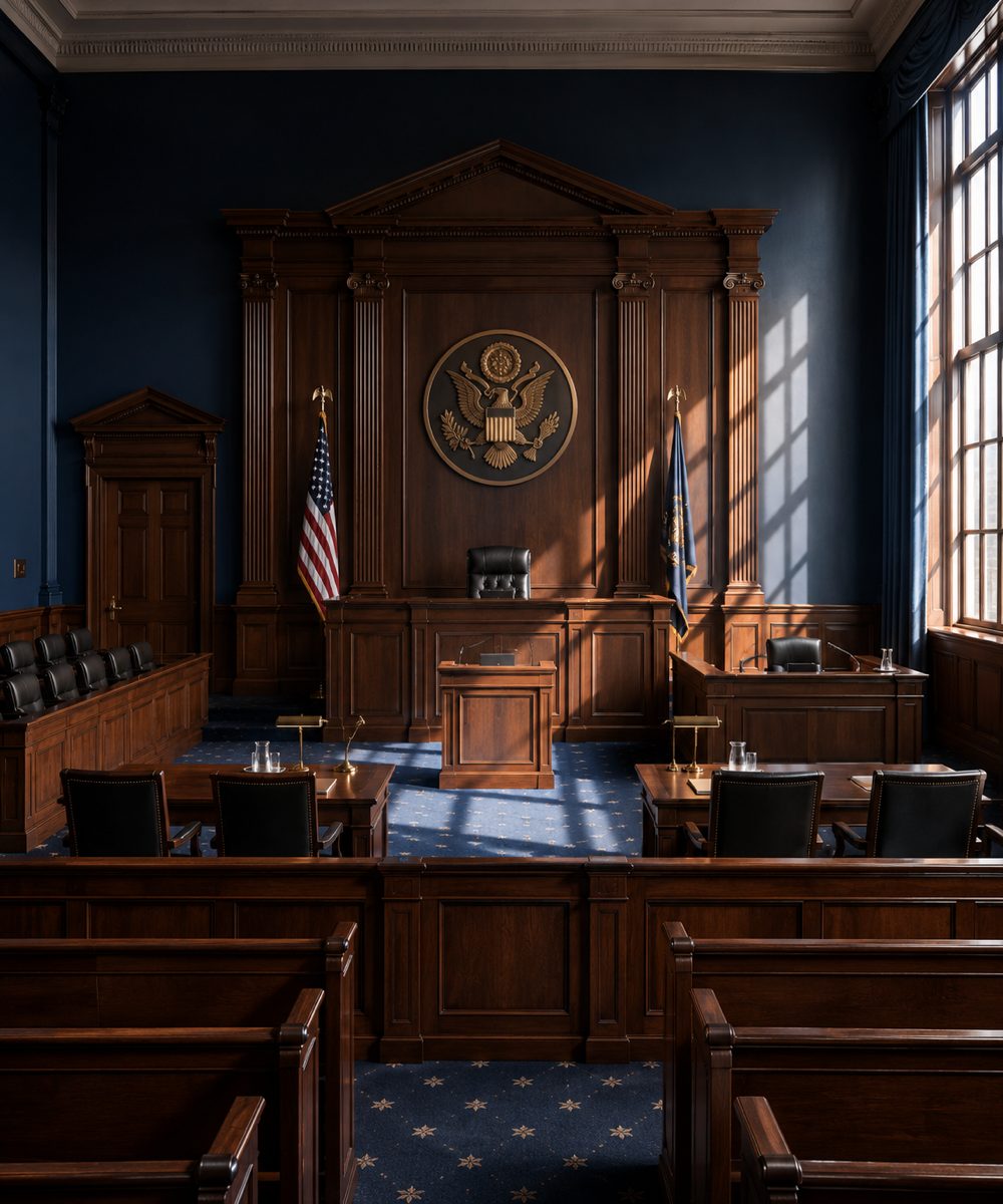 Federal courthouse and government architecture tied to money laundering defense